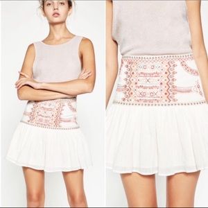 Zara Embroidered Skirt